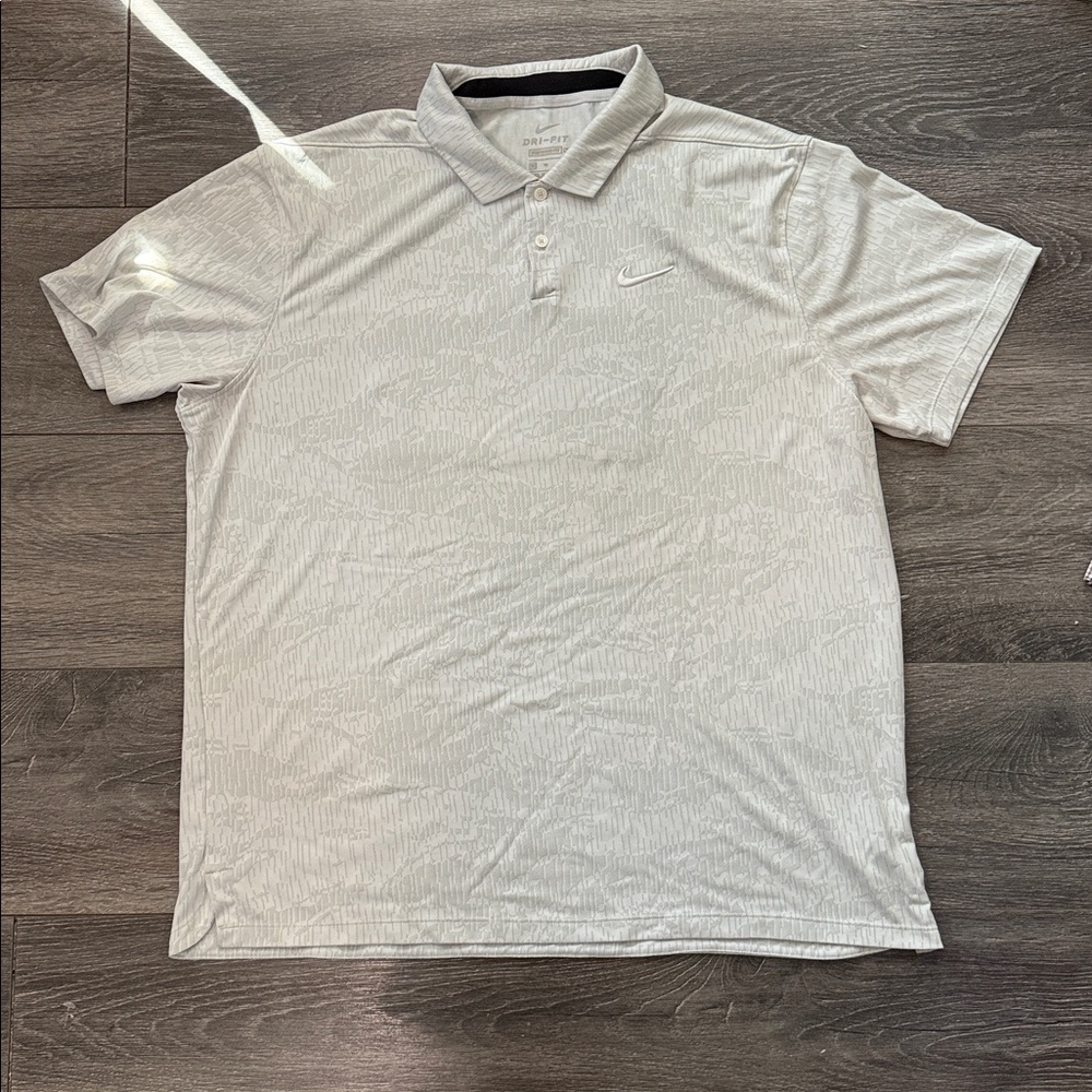 Nike Dri-FIT Light Gray Polo